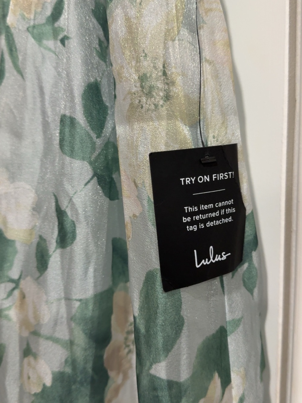 Lulu's Light Blue and Green Floral Maxi Dress - Picture 3 of 4